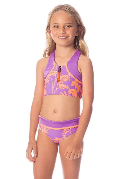 Lilac Ferns Girl Swimwear two pieces