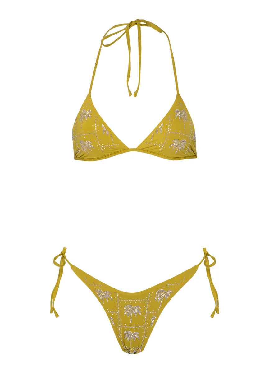 Olive palmetto balminess sunnier bikini set