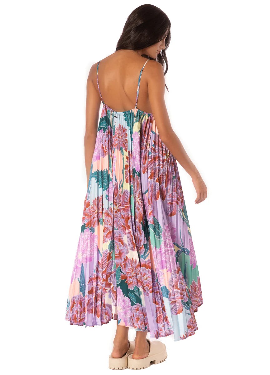 Japanese Eden Parrot Maxi Dress