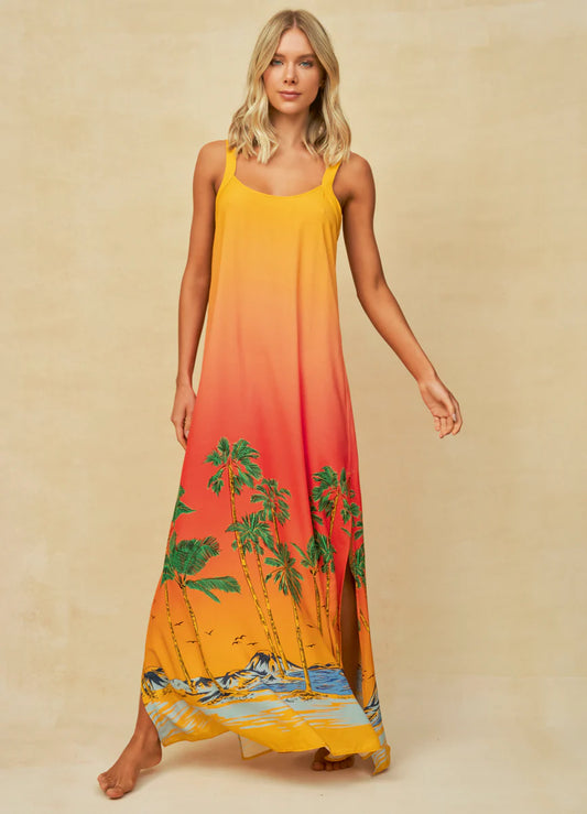 Cali Sunset Lucille Long Dress