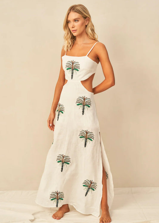 MAAJI LIMITED EDITION Snow Palms Trinity Maxi Dress