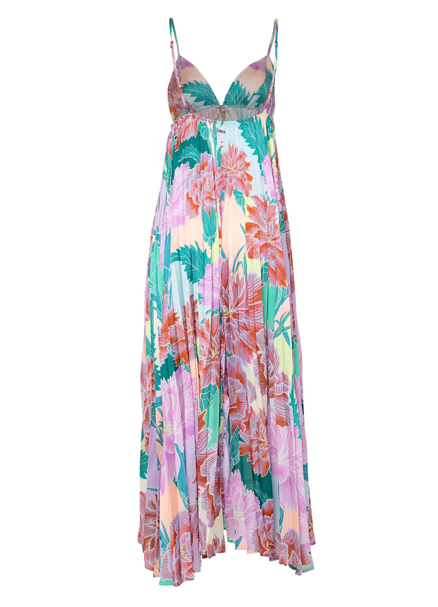 Japanese Eden Parrot Maxi Dress