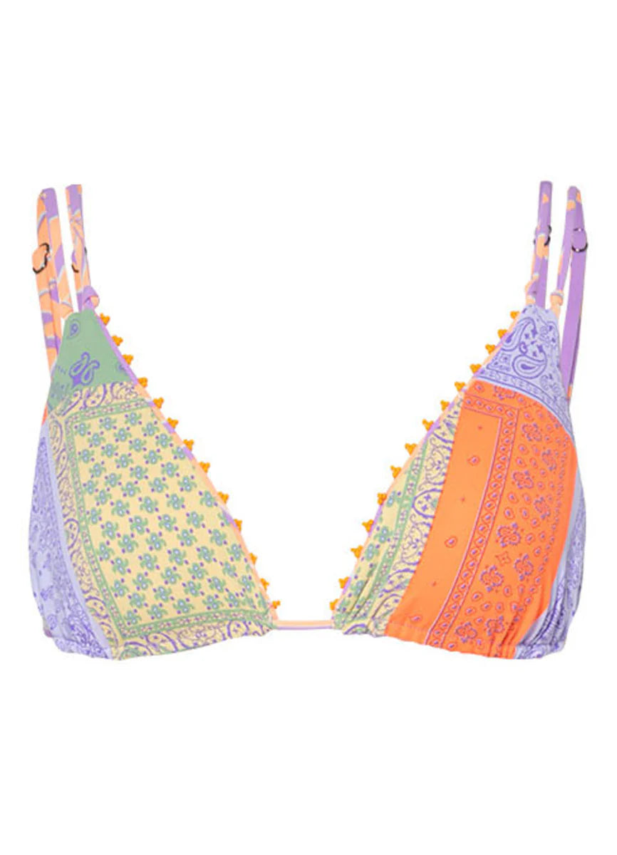 Lilac Ferns Brenda Sliding Triangle Bikini