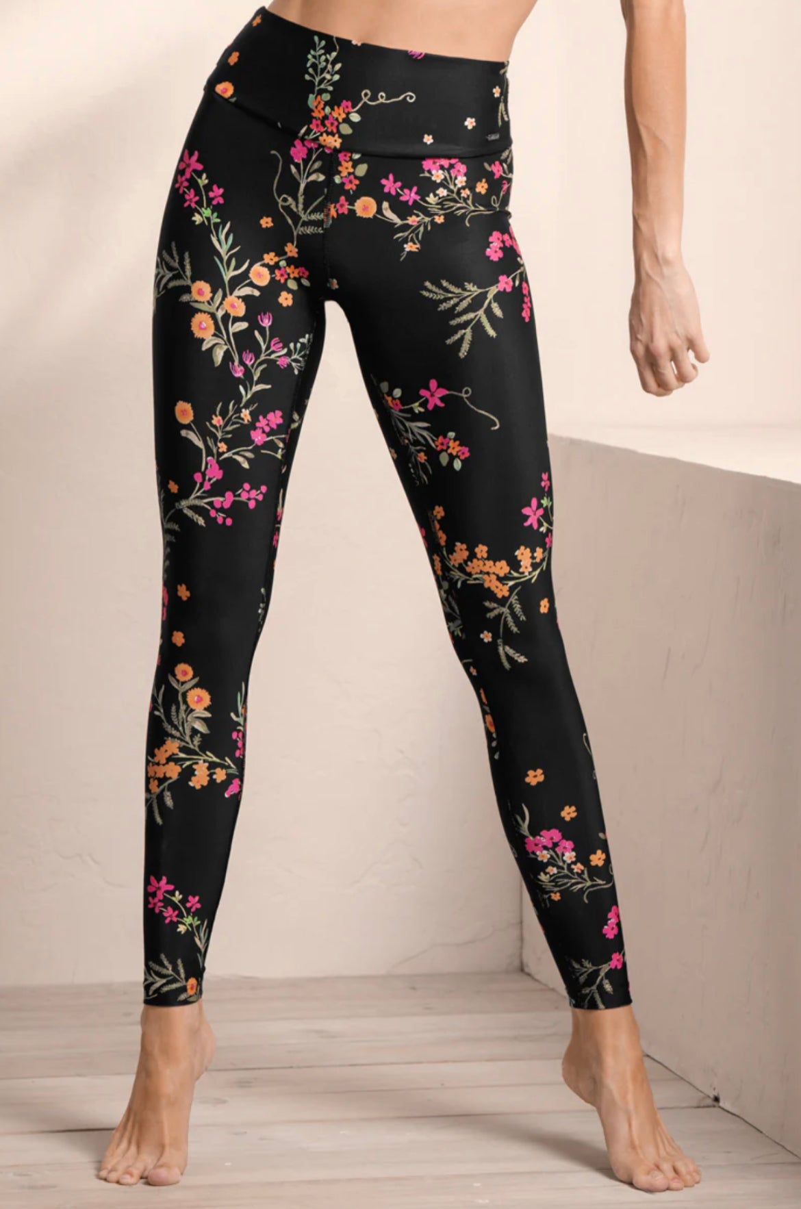 Maaji Leggins Evening Bloom Passiflora High Rise Full