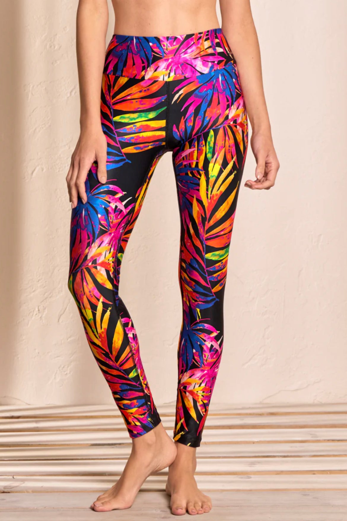 Maaji Leggins Midnight Tropics Passiflora