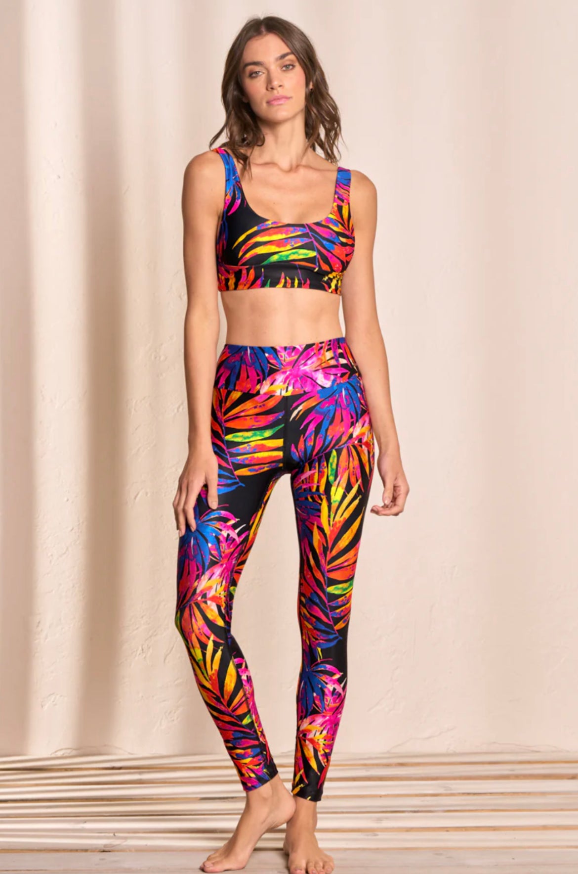 Maaji Leggins Midnight Tropics Passiflora