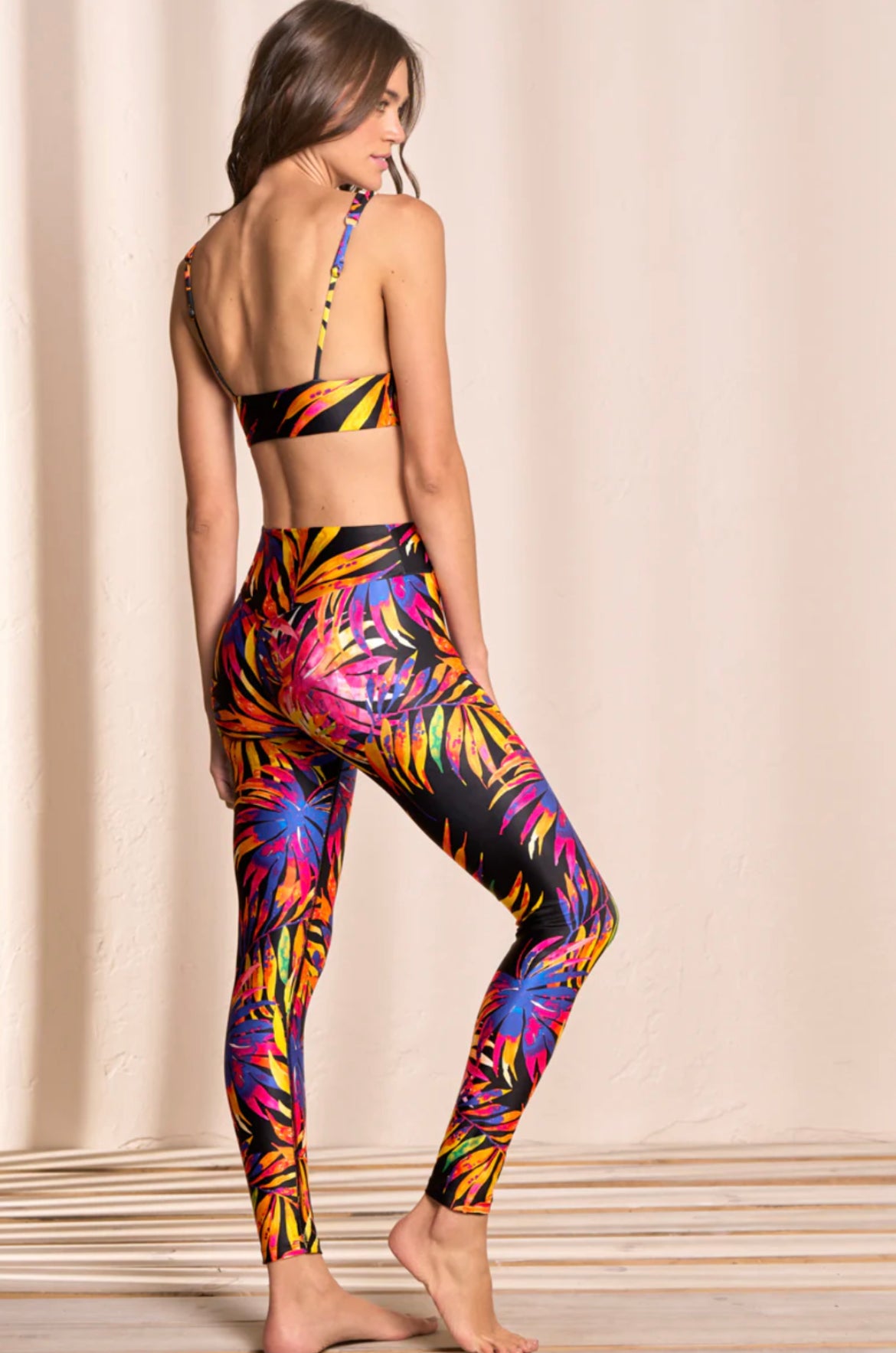 Maaji Leggins Midnight Tropics Passiflora