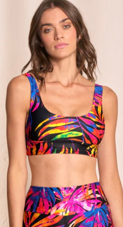 Maaji Medium Impact Sports Top Midnight Tropics Healer